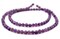 The Bead Chest 4mm Round Amethyst Beads Full Strand: Natural Purple Gemstones for Jewelry Making and DIY Crafts